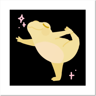 A Yellow Frog Dancing Ballet Posters and Art